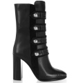 Neue Ankunfts-klassische schwarze Frauen-Stiefel mit seitlichem Reißverschluss (HS17-076)